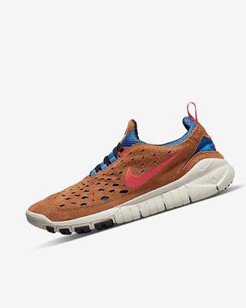 Nike Free Run Trail Azules Creme Claro Rojos | MX 3003